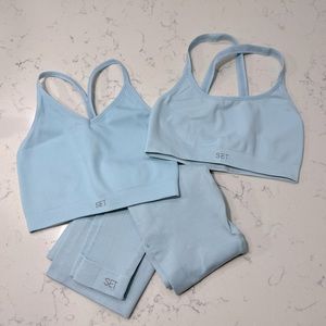 Set Active Sculptflex Box X Bra, Ribbed V, and Leggings in Ace Size S!